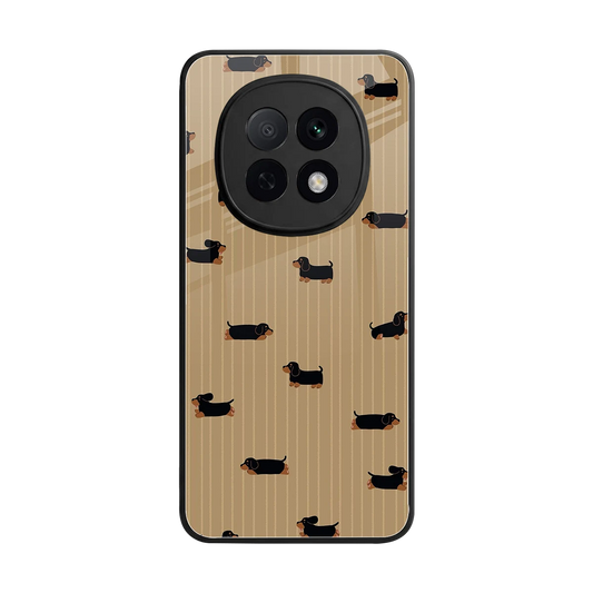 Dachshund back phone cover | glass case for oppo f29 pro 5g
