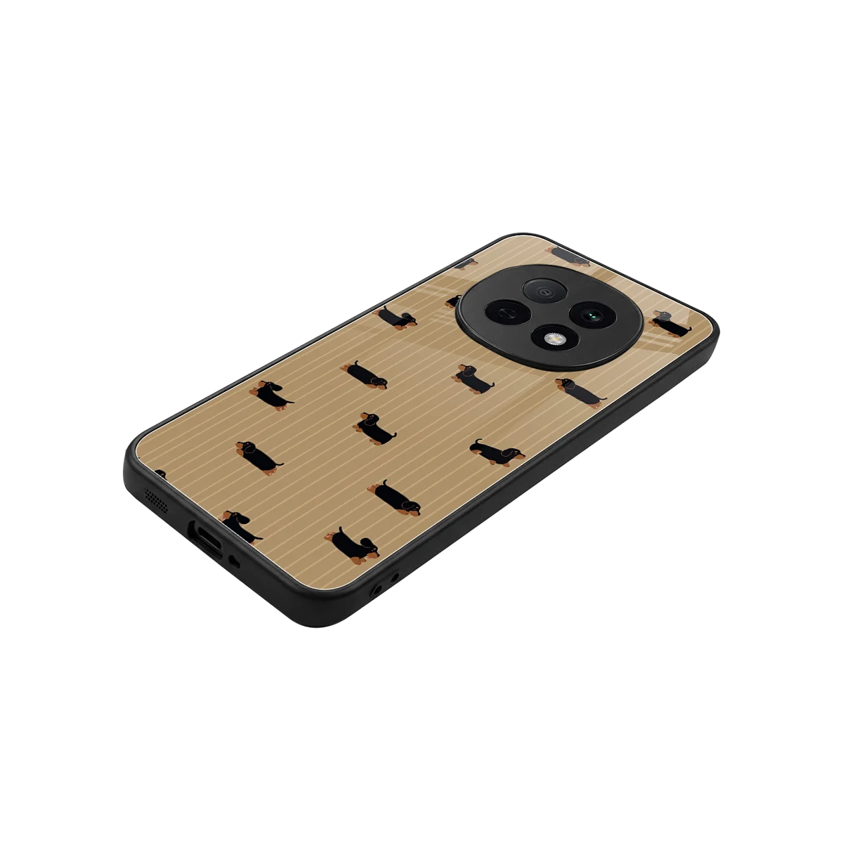 Dachshund stylish phone case for oppo f29 pro 5g | glossy glass and slim fit