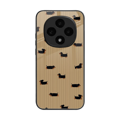 Dachshund back phone cover | glass case for oppo f31 pro 5g
