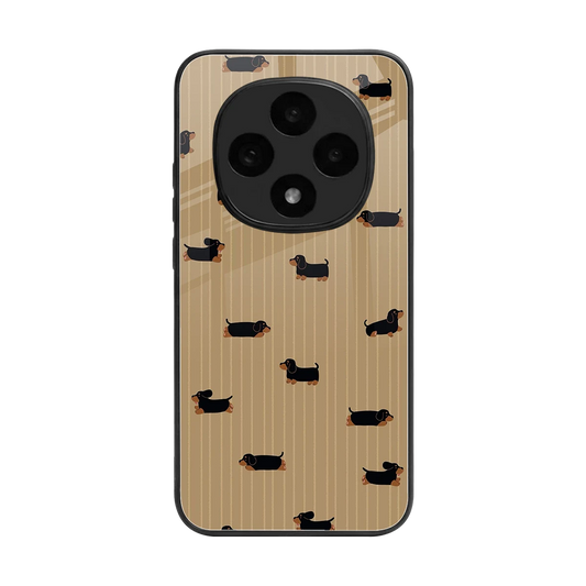Dachshund back phone cover | glass case for oppo f31 pro 5g