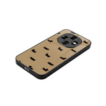 Dachshund stylish phone case for oppo f31 pro 5g | glossy glass and slim fit