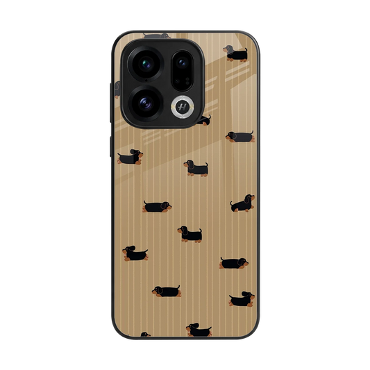 Dachshund back phone cover | glass case for oppo find x9
