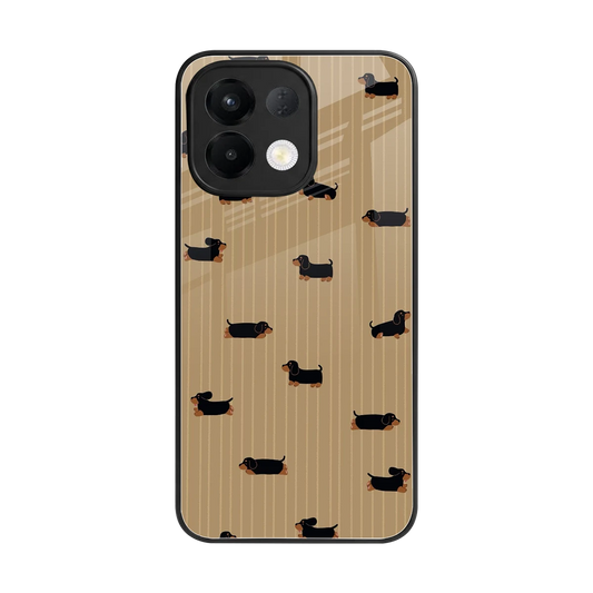 Dachshund back phone cover | glass case for oppo k13 5g