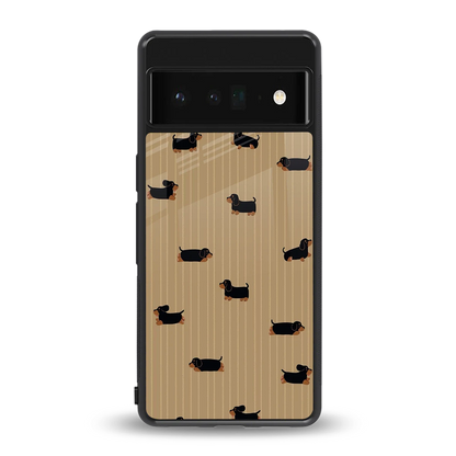Dachshund back phone cover | glass case for google pixel 6 pro