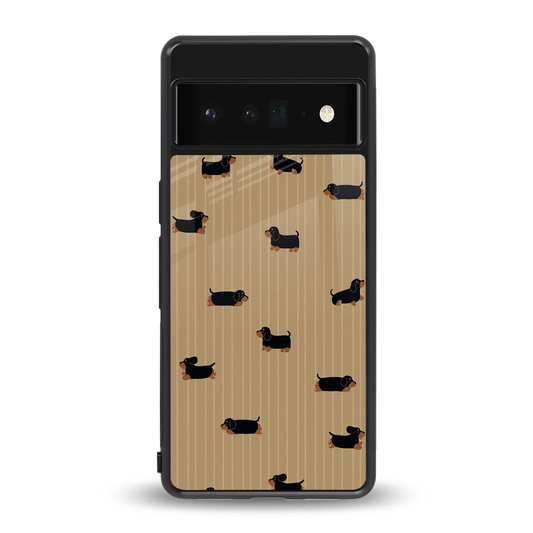 Dachshund back phone cover | glass case for google pixel 6 pro
