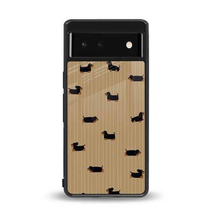 Dachshund back phone cover | glass case for google pixel 6