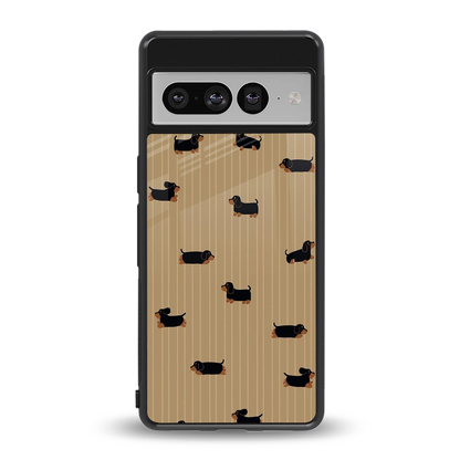Dachshund back phone cover | glass case for google pixel 7 pro