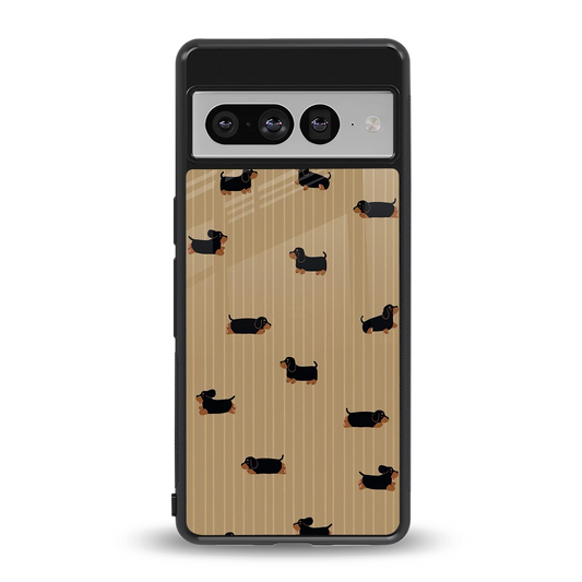 Dachshund back phone cover | glass case for google pixel 7 pro