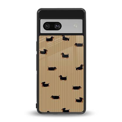Dachshund back phone cover | glass case for google pixel 7a