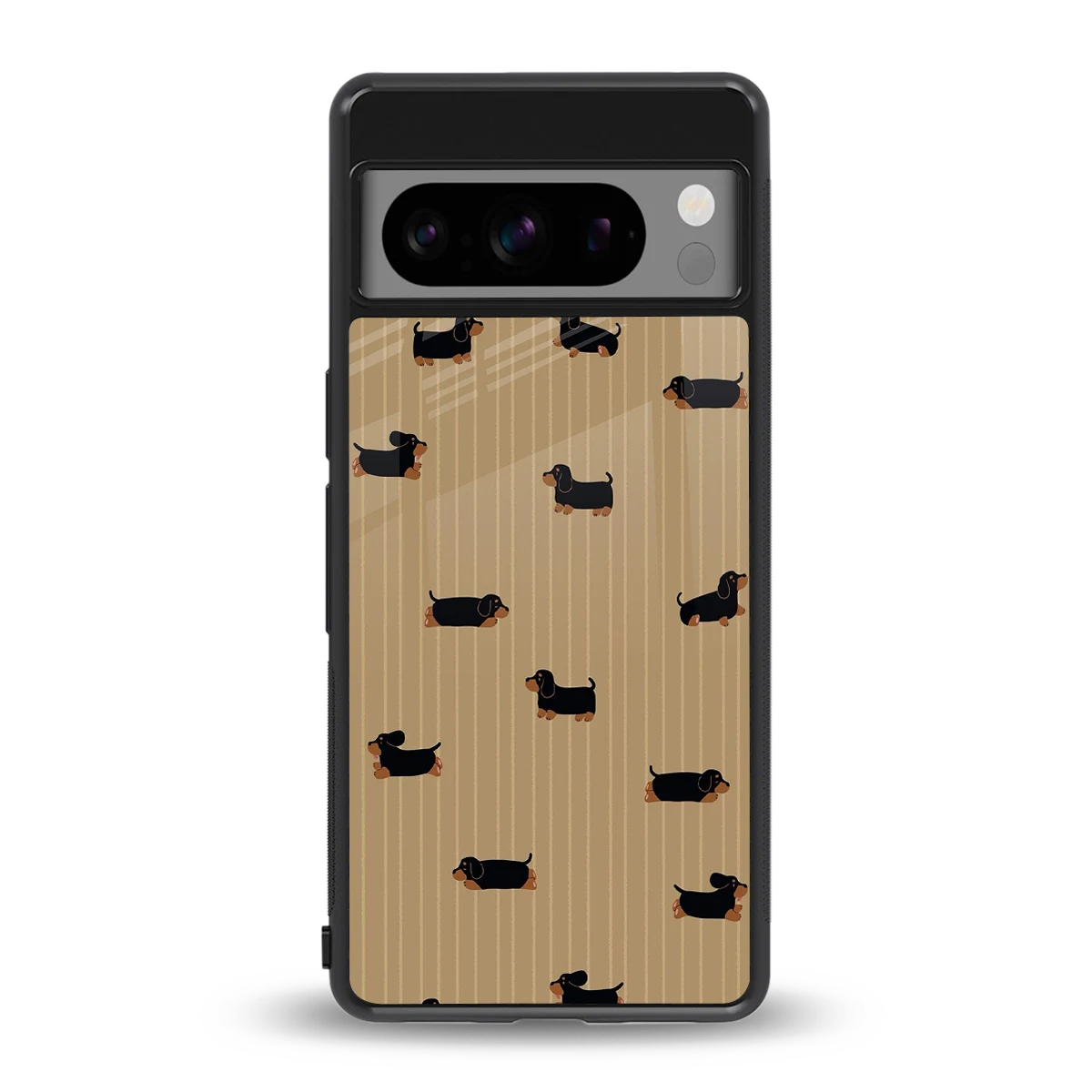 Dachshund back phone cover | glass case for google pixel 8 pro
