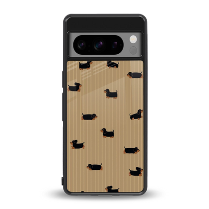 Dachshund back phone cover | glass case for google pixel 8 pro