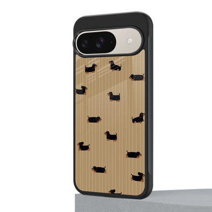 Dachshund google pixel 9 mobile cover | shockproof glass phone case