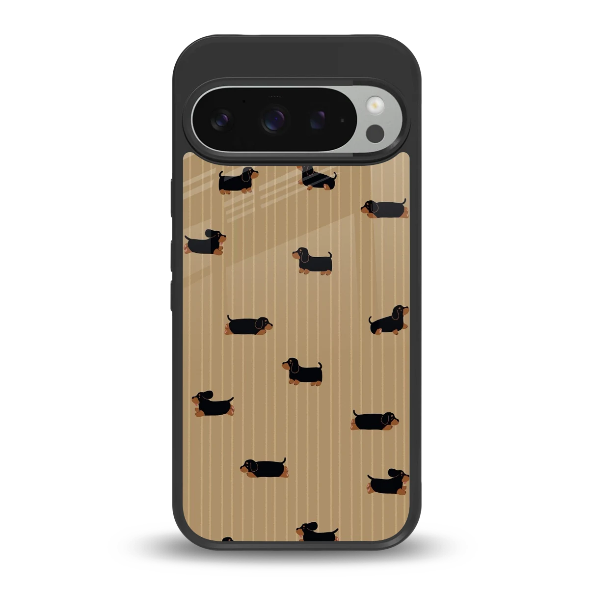 Dachshund back phone cover | glass case for google pixel 9 pro xl