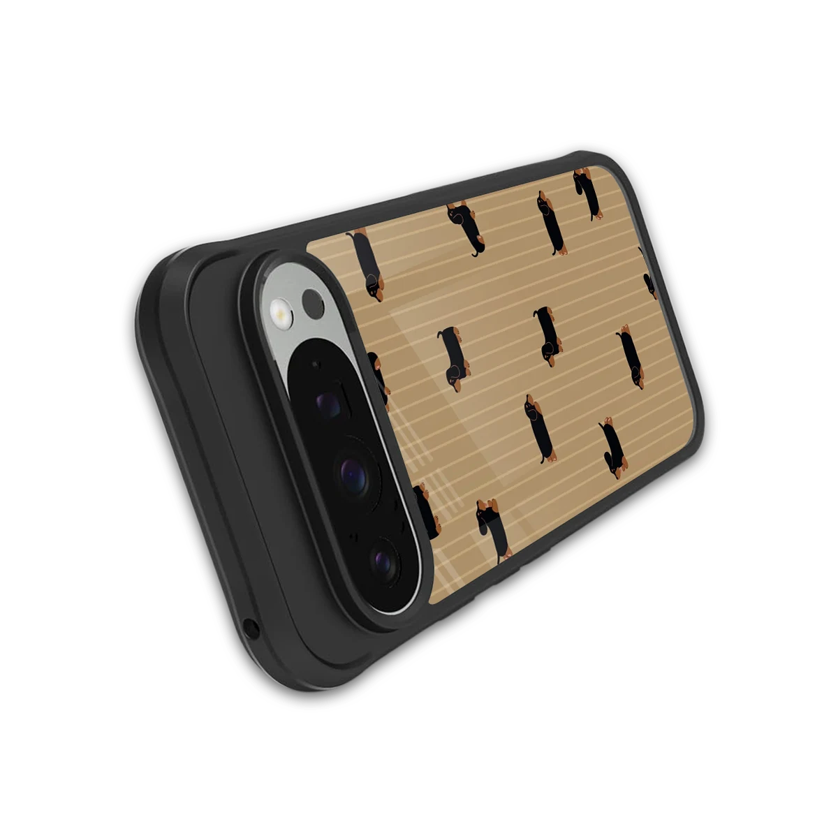 Dachshund stylish phone case for google pixel 9 pro | glossy glass and slim fit