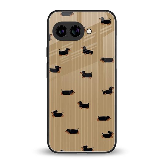 Dachshund back phone cover | glass case for google pixel 10a
