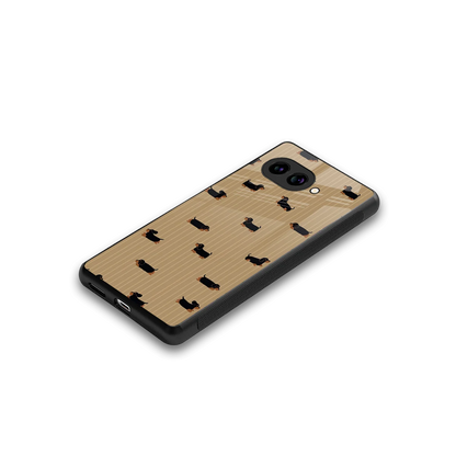 Dachshund stylish phone case for google pixel 10a | glossy glass and slim fit