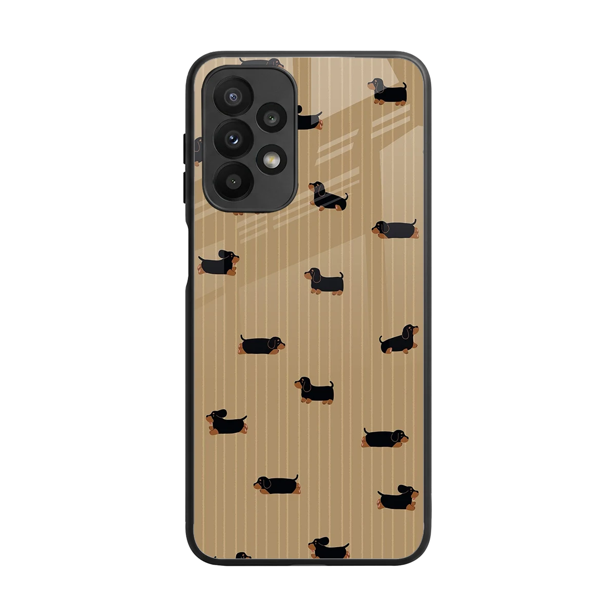 Dachshund back phone cover | glass case for samsung galaxy a23