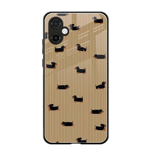 Dachshund back phone cover | glass case for samsung galaxy a06 5g