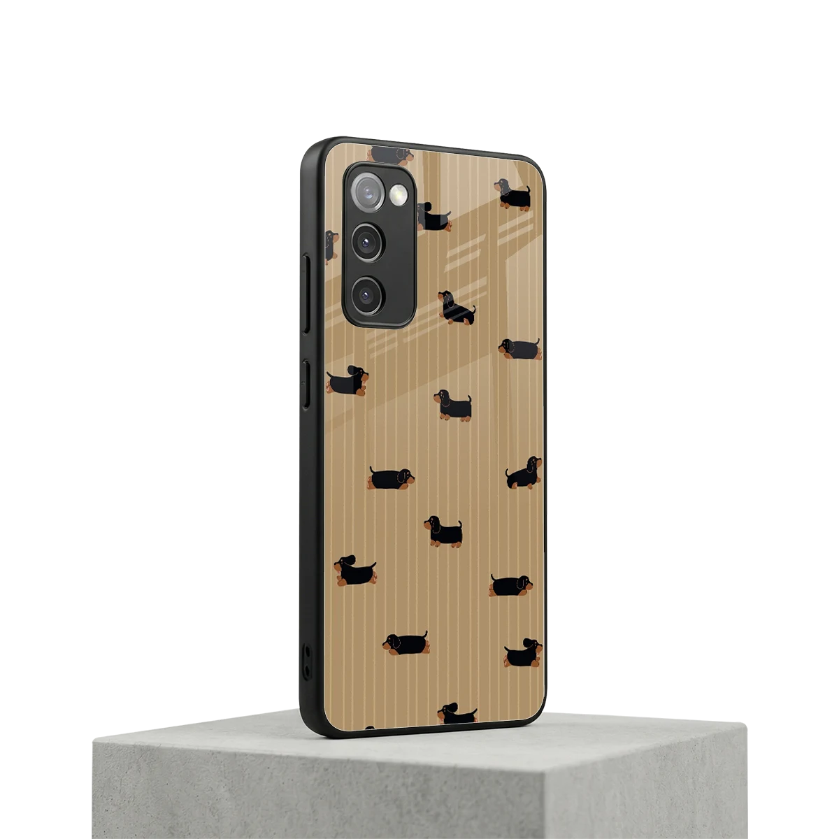 Dachshund samsung galaxy s20 fe mobile cover | shockproof glass phone case