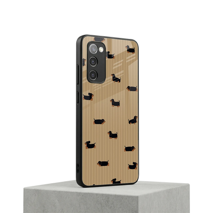 Dachshund samsung galaxy s20 fe mobile cover | shockproof glass phone case