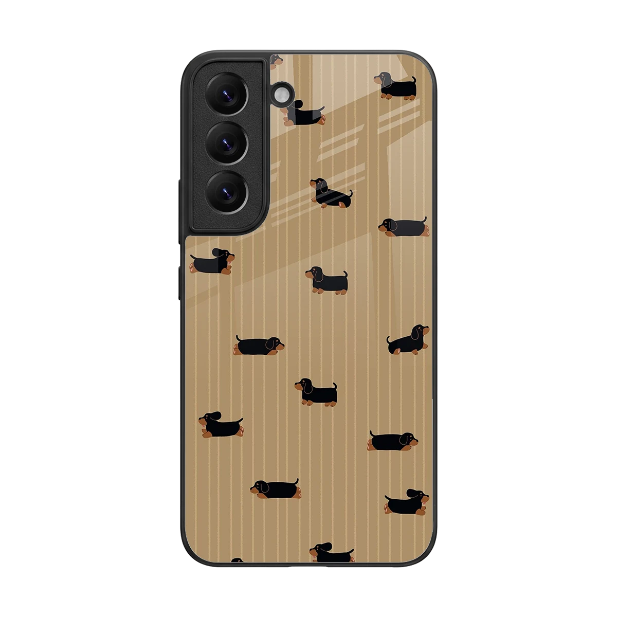 Dachshund back phone cover | glass case for samsung galaxy s22