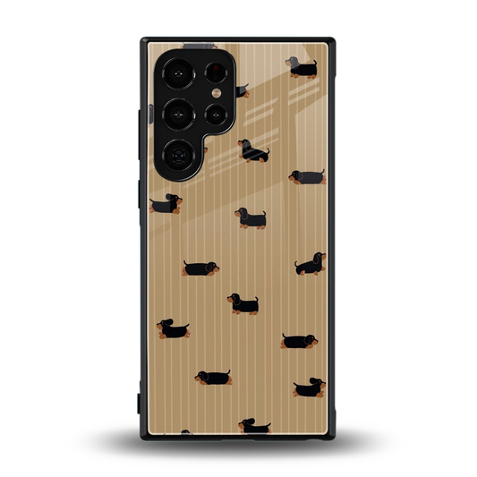 Dachshund back phone cover | glass case for samsung galaxy s24 ultra