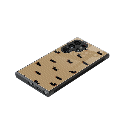 Dachshund stylish phone case for samsung galaxy s23 ultra | glossy glass and slim fit