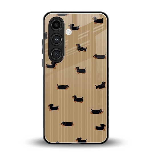 Dachshund back phone cover | glass case for samsung galaxy s24