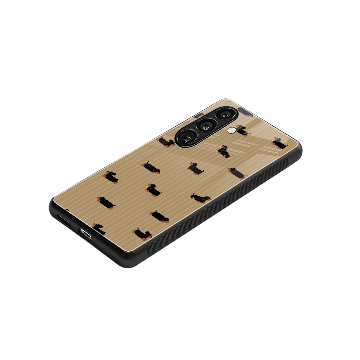Dachshund stylish phone case for samsung galaxy s24 | glossy glass and slim fit