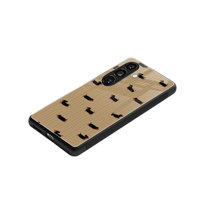 Dachshund stylish phone case for samsung galaxy s24 | glossy glass and slim fit