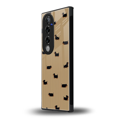 Dachshund vivo v40 pro mobile cover | shockproof glass phone case