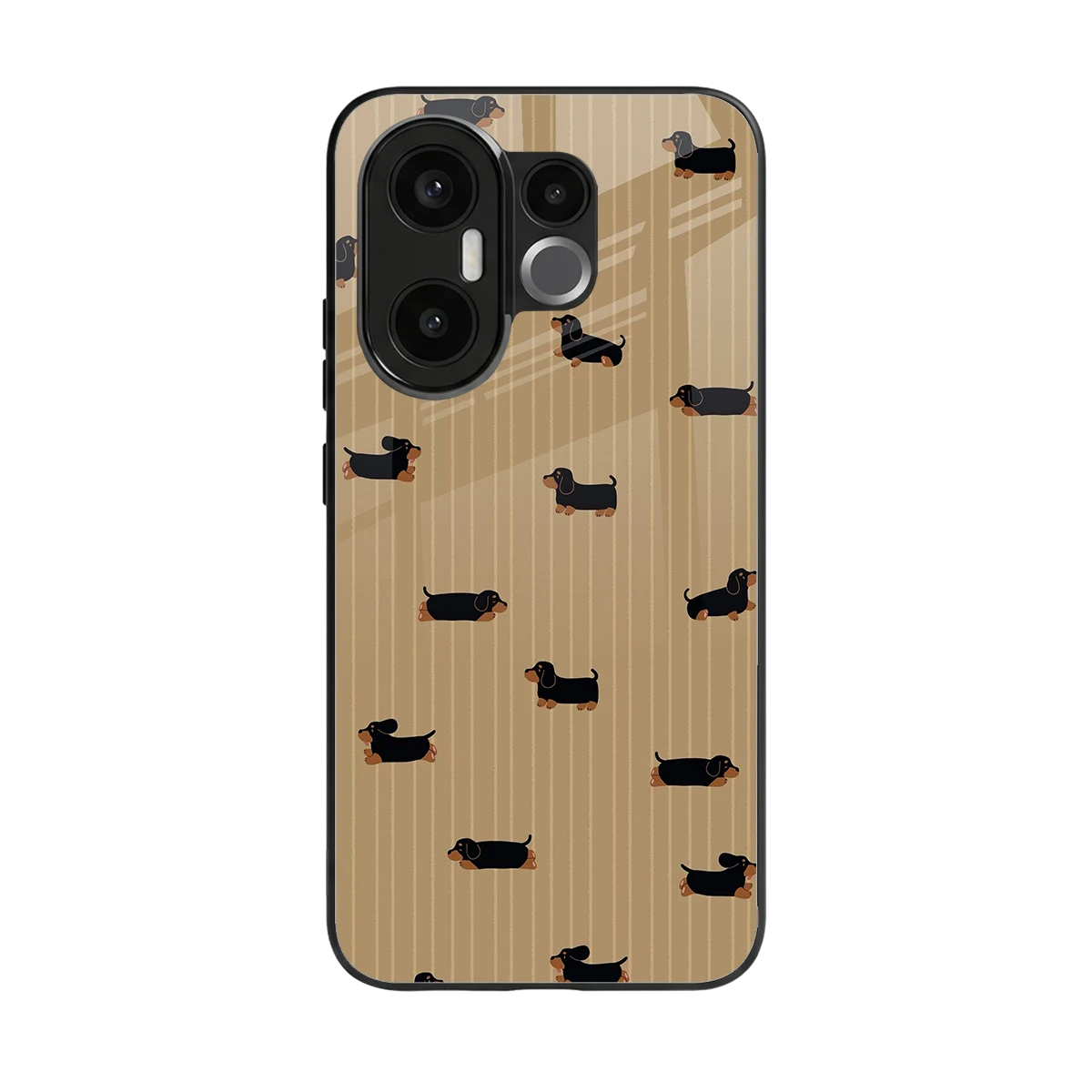 Dachshund back phone cover | glass case for vivo x200 fe