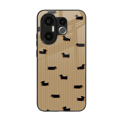 Dachshund back phone cover | glass case for vivo x200 fe