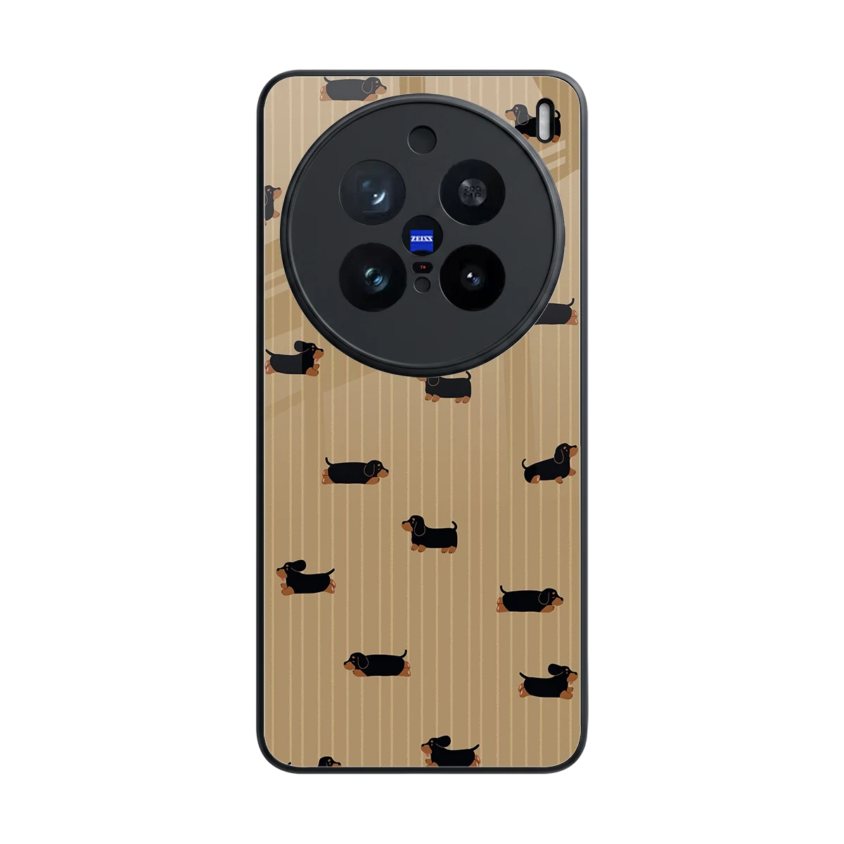 Dachshund back phone cover | glass case for vivo x200 pro