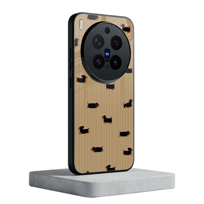 Dachshund vivo x300 pro mobile cover | shockproof glass phone case