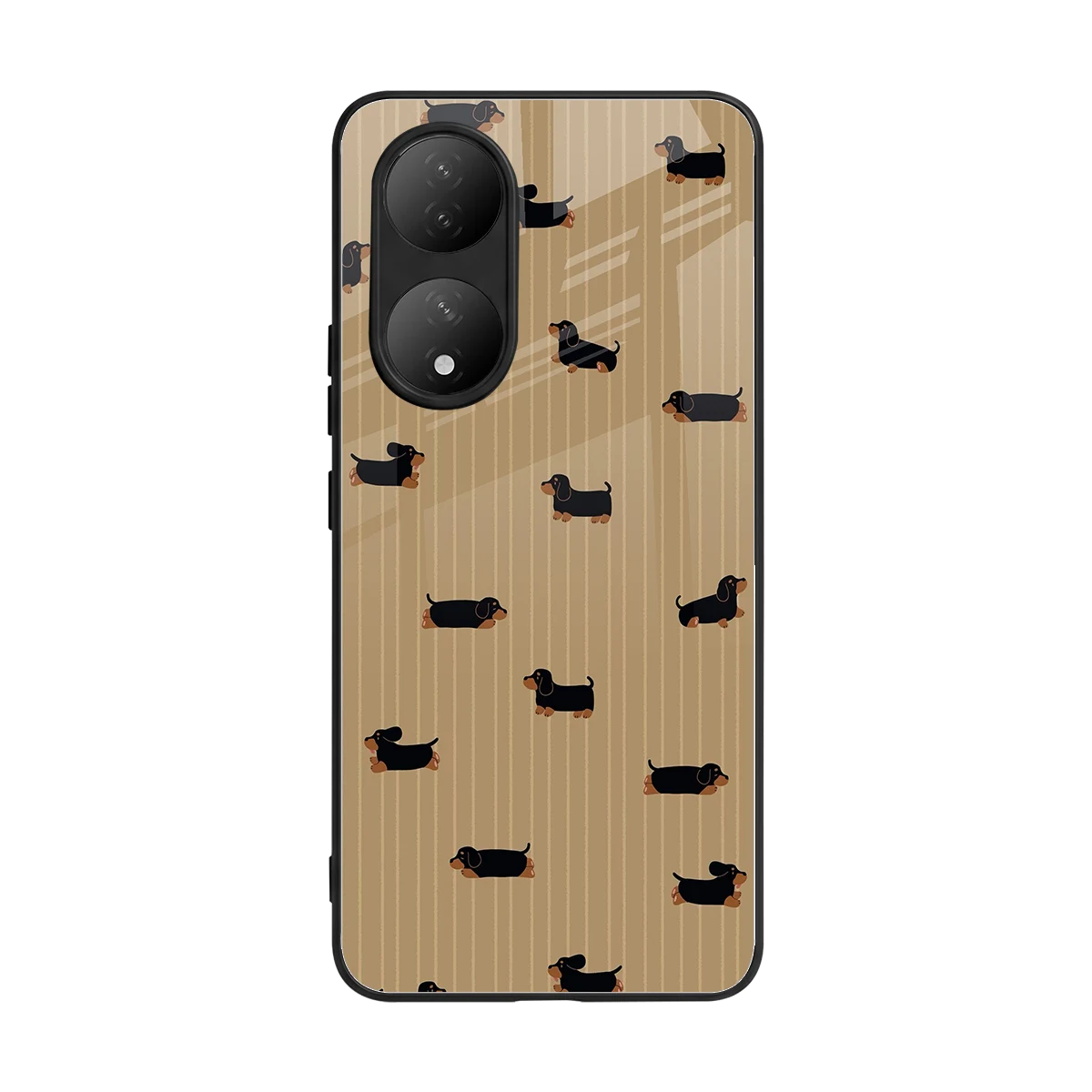 Dachshund back phone cover | glass case for Vivo-y100