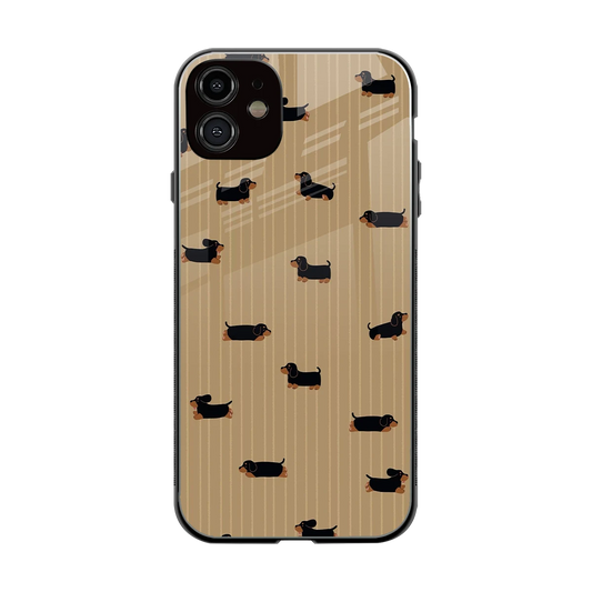Dachshund back phone cover | glass case for iphone 12