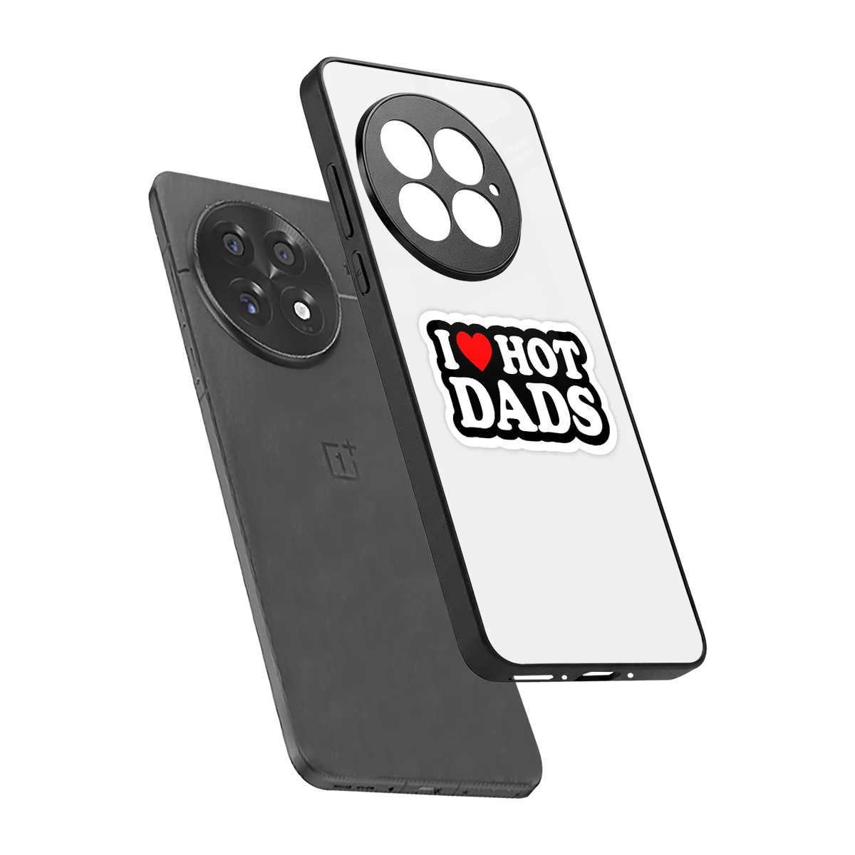 Dad Crush sleek oneplus 13 cover with tempered glass back and TPU edges