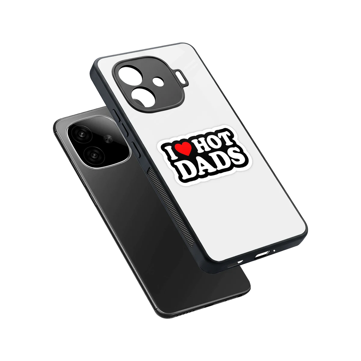 Dad Crush sleek iqoo neo 10r 5g cover with tempered glass back and TPU edges
