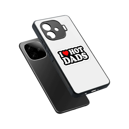 Dad Crush sleek iqoo neo 10r 5g cover with tempered glass back and TPU edges