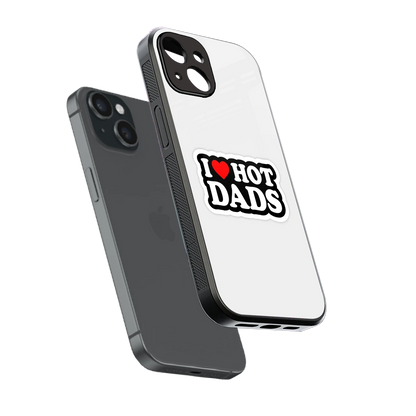 Dad Crush sleek iphone 13 cover with tempered glass back and TPU edges