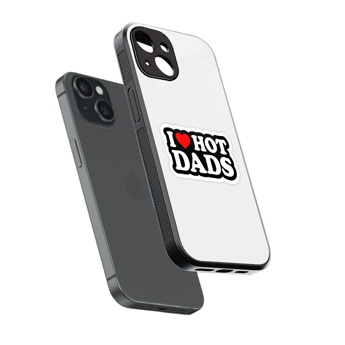 Dad Crush sleek iphone 14 cover with tempered glass back and TPU edges