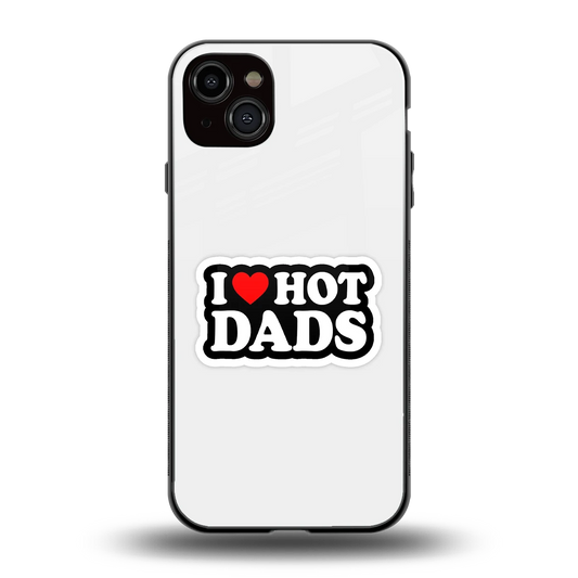 Dad Crush back phone cover | glass case for iphone 15 plus