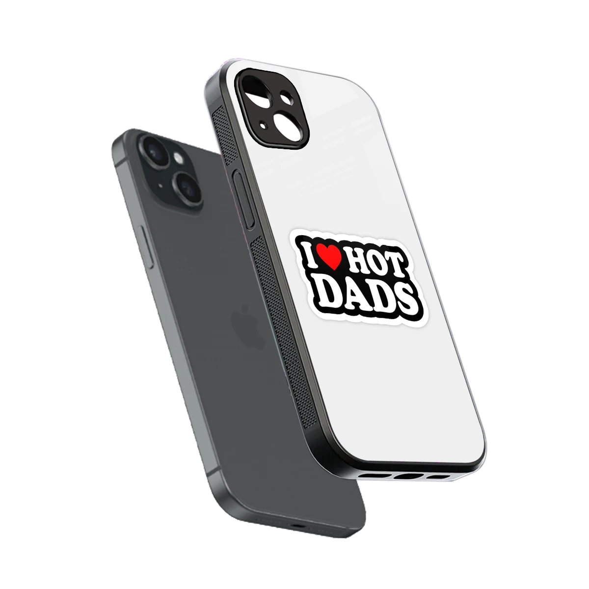Dad Crush sleek iphone 15 plus cover with tempered glass back and TPU edges