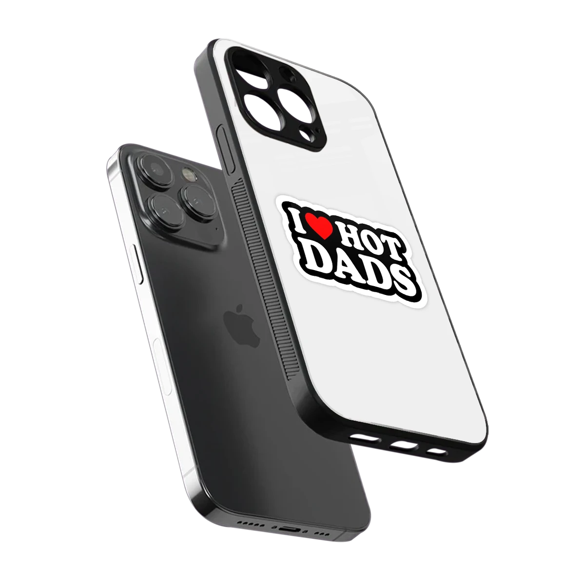 Dad Crush sleek iphone 15 pro max cover with tempered glass back and TPU edges
