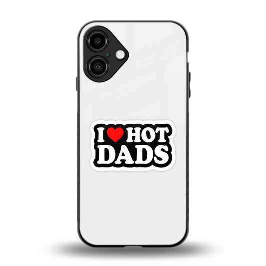 Dad Crush back phone cover | glass case for iphone 16 plus