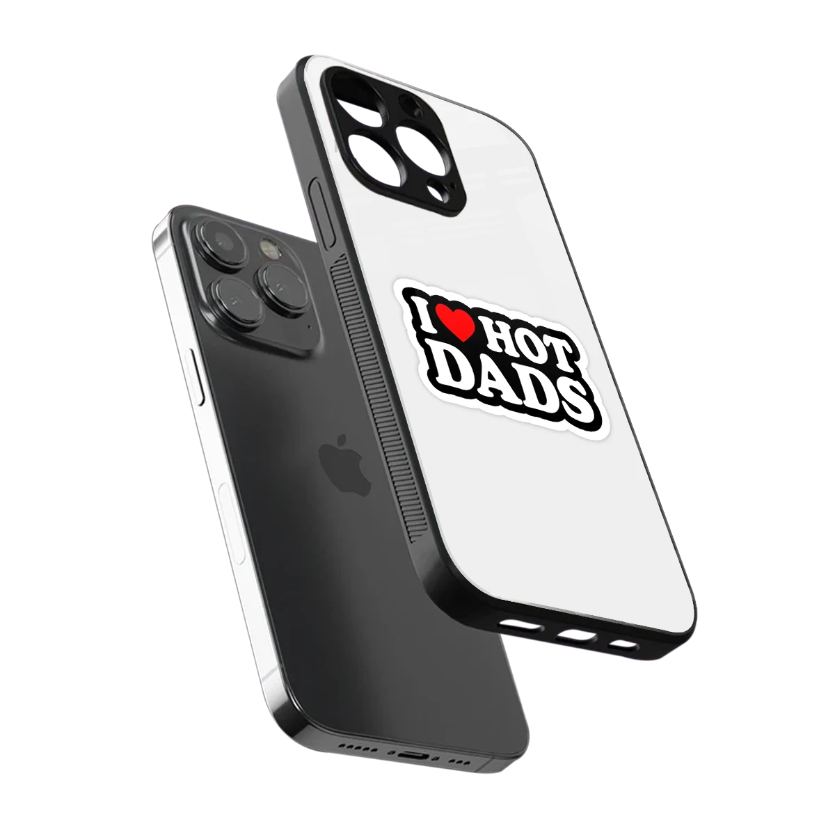 Dad Crush sleek iphone 16 pro max cover with tempered glass back and TPU edges