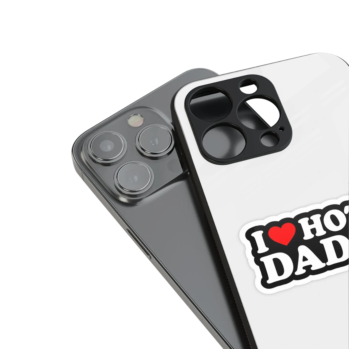 Dad Crush stylish phone case for iphone 15 plus | glossy glass and slim fit