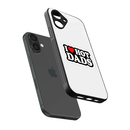Dad Crush sleek iPhone 16 cover with tempered glass back and TPU edges