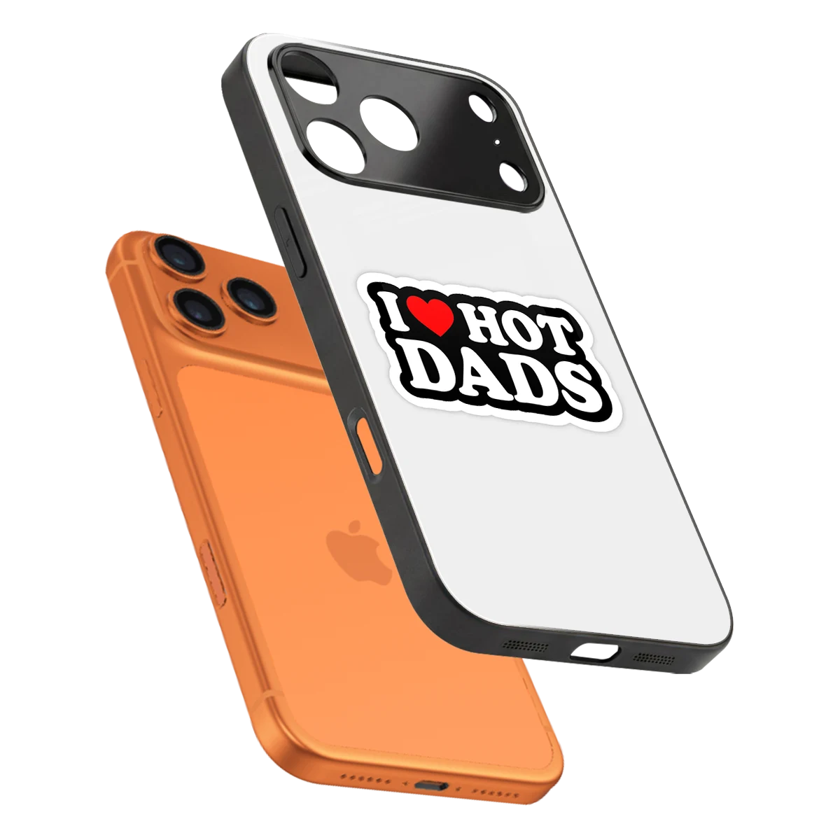 Dad Crush sleek iphone 17 pro max cover with tempered glass back and TPU edges